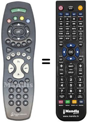 Telecomando equivalente FRANCE TELECOM NUMERICABLE (ver. 2)